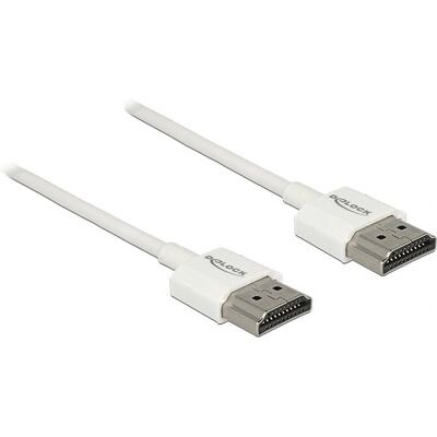 DeLOCK 85120 HDMI Kabel 0.25m Weiß - Hochgeschwindigkeits HDMI mit Ethernet DeLOCK 85120 HDMI Kabel 0.25m Weiß - Hochgeschwindigkeits HDMI mit Ethernet