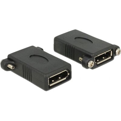 Delock DisplayPort 1.1 F-F - DisplayPort Adapter - Schwarz Delock DisplayPort 1.1 F-F - DisplayPort Adapter - Schwarz