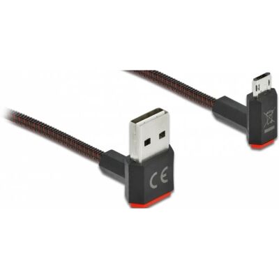 Delock USB Kabel - Reversibles USB A zu Micro-B - 1m - Schwarz - USB 2.0 - Produkttyp Delock USB Kabel - Reversibles USB A zu Micro-B - 1m - Schwarz - USB 2.0 - Produkttyp