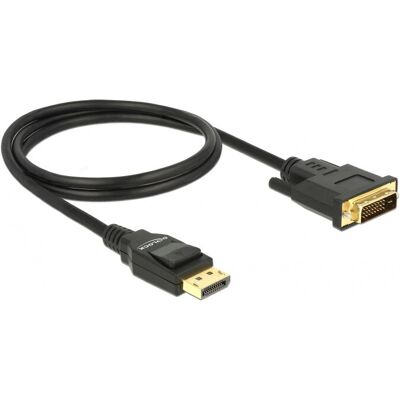 DeLOCK 85312 Videokabel-Adapter - 1m DisplayPort DVI-D Schwarz DeLOCK 85312 Videokabel-Adapter - 1m DisplayPort DVI-D Schwarz
