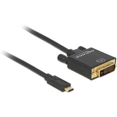 Adattatore USB-C a DVI DeLOCK 85322 - Supporta 4K - Nero Adattatore USB-C a DVI DeLOCK 85322 - Supporta 4K - Nero