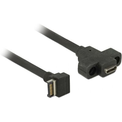 DeLOCK USB-Kabel - USB 3.2 Gen 2, 0.45m, USB-C auf USB A, Schwarz DeLOCK USB-Kabel - USB 3.2 Gen 2, 0.45m, USB-C auf USB A, Schwarz
