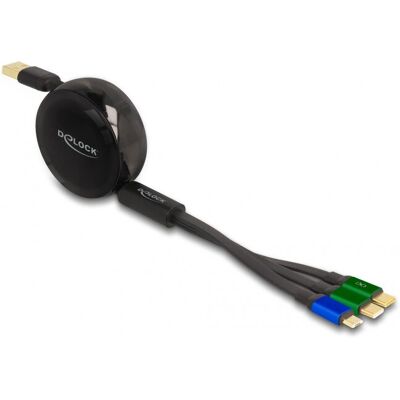 DeLOCK 85359 USB-Kabel - 1,13 m, Schwarz, Micro-USB, USB-C - Reise DeLOCK 85359 USB-Kabel - 1,13 m, Schwarz, Micro-USB, USB-C - Reise