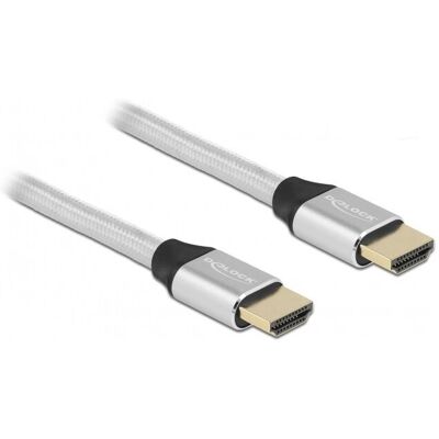 DeLOCK Ultra High Speed HDMI Kabel - 8K - Silber - 0,5m DeLOCK Ultra High Speed HDMI Kabel - 8K - Silber - 0,5m