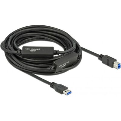 DeLOCK USB-kaapeli - 10m - USB 3.2 Gen 1 - Musta DeLOCK USB-kaapeli - 10m - USB 3.2 Gen 1 - Musta
