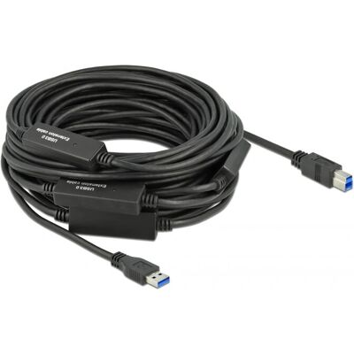 DeLOCK USB-Kabel 20m aktiv USB 3.2 Gen 1 Schwarz DeLOCK USB-Kabel 20m aktiv USB 3.2 Gen 1 Schwarz