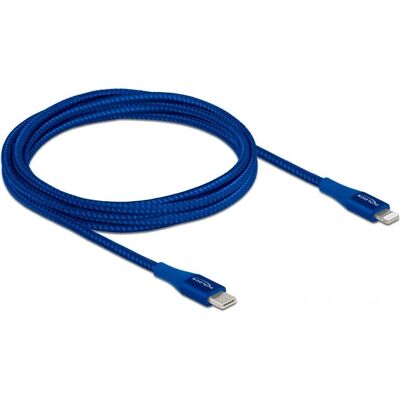Delock 85417 USB-C auf Lightning Kabel - 2m, Blau Delock 85417 USB-C auf Lightning Kabel - 2m, Blau