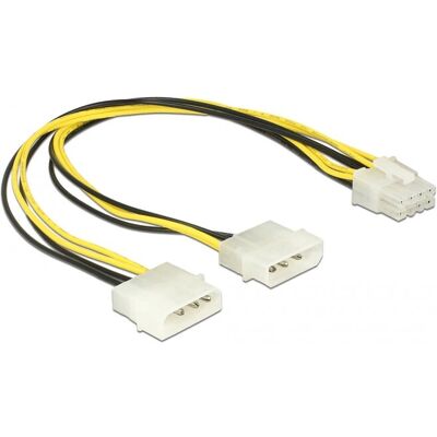 DeLOCK 85453 belső tápkábel - EPS12V 8 tűs csatlakozó 4 tűs - 30cm DeLOCK 85453 belső tápkábel - EPS12V 8 tűs csatlakozó 4 tűs - 30cm