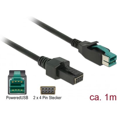 DeLock 85482 Stromkabel - USB 2.0, 12V, 1m - Schwarz DeLock 85482 Stromkabel - USB 2.0, 12V, 1m - Schwarz
