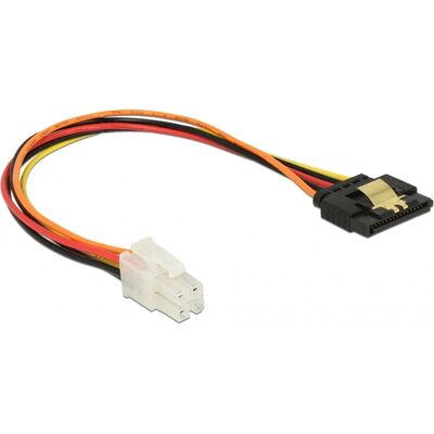 Delock 85519 Sisäinen virtajohto - 20cm - P4 til SATA Delock 85519 Sisäinen virtajohto - 20cm - P4 til SATA