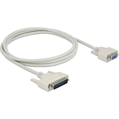DeLock 85524 Serielles Kabel - D-Sub 25 zu D-Sub 9 - 2m - Beige DeLock 85524 Serielles Kabel - D-Sub 25 zu D-Sub 9 - 2m - Beige