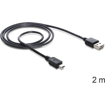 DeLOCK 85554 USB-Kabel - Reversibles USB 2.0, 2m - Schwarz DeLOCK 85554 USB-Kabel - Reversibles USB 2.0, 2m - Schwarz