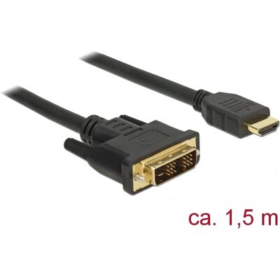 Delock 85583 Videokabel-Adapter - 1,5m DVI-D HDMI Typ A Delock 85583 Videokabel-Adapter - 1,5m DVI-D HDMI Typ A