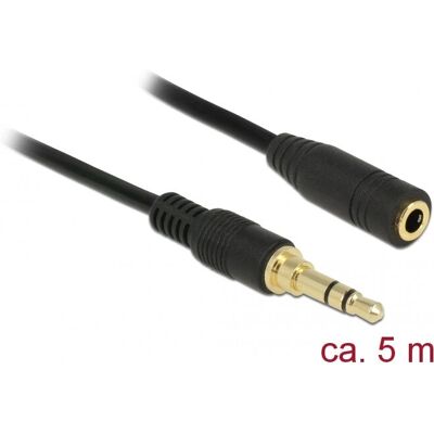 Cavo audio DeLOCK 85590 - 5m Jack stereo - Nero Cavo audio DeLOCK 85590 - 5m Jack stereo - Nero