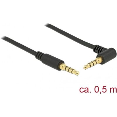 DeLock 85607 Audiokabel - 3,5mm - 0,5m - Schwarz DeLock 85607 Audiokabel - 3,5mm - 0,5m - Schwarz