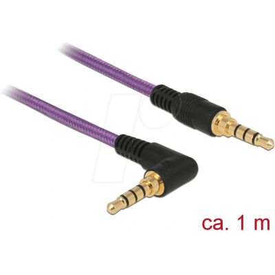 Câble audio DeLOCK 85611 - 1m - Violet - Câble audio - Publicité Câble audio DeLOCK 85611 - 1m - Violet - Câble audio - Publicité