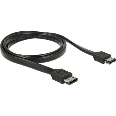 Câble SATA Delock 1m - Noir - Prend en charge eSATA 3Gbps Câble SATA Delock 1m - Noir - Prend en charge eSATA 3Gbps
