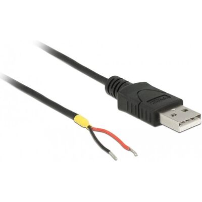 DeLOCK 85664 USB-kabel - Öppna ändar, 1,5m, Svart DeLOCK 85664 USB-kabel - Öppna ändar, 1,5m, Svart