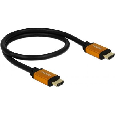 Kabel HDMI Delock 85726 - 0,5m - Czarny i Złoty - 8K UHD Kabel HDMI Delock 85726 - 0,5m - Czarny i Złoty - 8K UHD