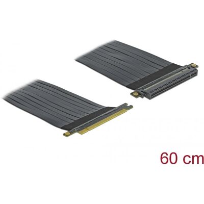 DeLOCK 85765 Schwarze PCIe x16 zu x16 Riserskarte - Flexibles Kabel DeLOCK 85765 Schwarze PCIe x16 zu x16 Riserskarte - Flexibles Kabel