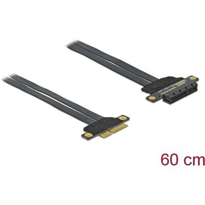 DeLOCK PCI Express x4 zu x4 flexibles Kabel - Riser Card - Schwarz DeLOCK PCI Express x4 zu x4 flexibles Kabel - Riser Card - Schwarz