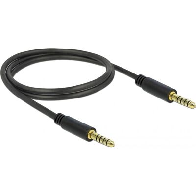 DeLOCK 85791 Audiokabel - 1m - Schwarz - Stereo DeLOCK 85791 Audiokabel - 1m - Schwarz - Stereo