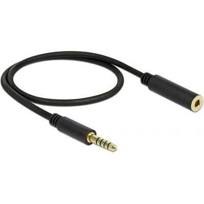 DeLock 85795 Audiokabel - 0,5 m - Schwarz - Audio Kabel DeLock 85795 Audiokabel - 0,5 m - Schwarz - Audio Kabel