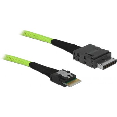 DeLOCK 85801 Serial Attached SCSI Kabel - 0,5m - Schwarz, Grün DeLOCK 85801 Serial Attached SCSI Kabel - 0,5m - Schwarz, Grün