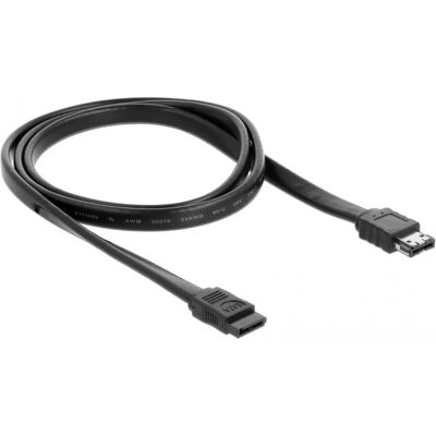Delock 85810 SATA Kabel - 1m Schwarz - SATA zu eSATA Delock 85810 SATA Kabel - 1m Schwarz - SATA zu eSATA