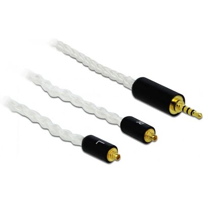 DeLOCK 85848 Weißes Audiokabel - MMCX 1,2 m DeLOCK 85848 Weißes Audiokabel - MMCX 1,2 m