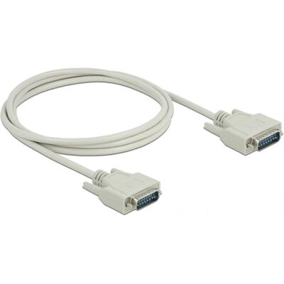 DeLOCK 85976 Seriell Kabel - 2m - Beige - D-Sub 15 (H) zu D-Sub 15 (H) - mit Schrauben DeLOCK 85976 Seriell Kabel - 2m - Beige - D-Sub 15 (H) zu D-Sub 15 (H) - mit Schrauben