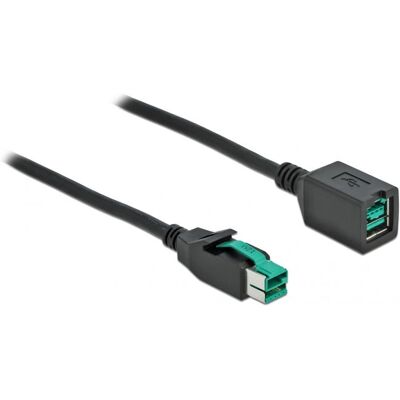 Câble USB DeLOCK 85981 - 2m, Noir, Extension PoweredUSB 12V - Publicité Câble USB DeLOCK 85981 - 2m, Noir, Extension PoweredUSB 12V - Publicité