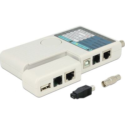 DeLock 86106 Netzwerkkabel-Tester - RJ45, BNC, USB, RJ12 DeLock 86106 Netzwerkkabel-Tester - RJ45, BNC, USB, RJ12