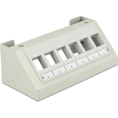 Panneau de patch DeLOCK 86218 - Gris - 6 ports - Publicité Panneau de patch DeLOCK 86218 - Gris - 6 ports - Publicité