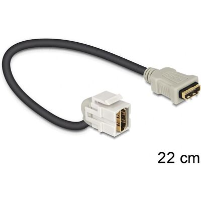 DeLOCK HDMI Kabel - 0,22m Schwarz - HDMI Typ A (Standard) - Unterstützt 4K DeLOCK HDMI Kabel - 0,22m Schwarz - HDMI Typ A (Standard) - Unterstützt 4K