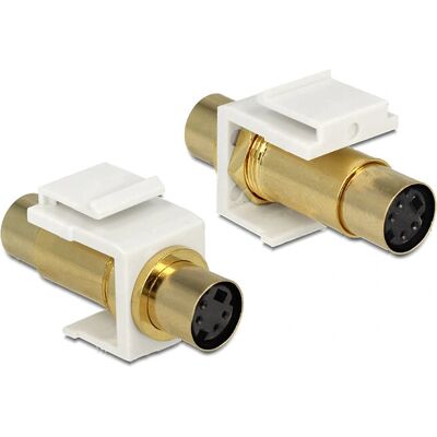 DeLOCK 86338 - Keystone Modul - Gold Mini-DIN 4 - Netzwerkzubehör DeLOCK 86338 - Keystone Modul - Gold Mini-DIN 4 - Netzwerkzubehör