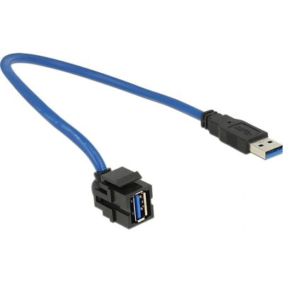DeLOCK 86375 USB Kabel USB 3.2 Gen 1 - 0,5m Blau DeLOCK 86375 USB Kabel USB 3.2 Gen 1 - 0,5m Blau