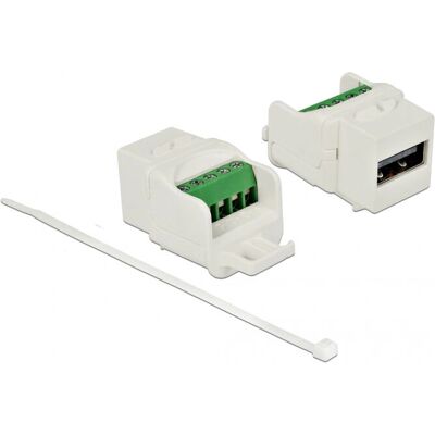 DeLOCK 86376 Keystone Modul - USB 2.0 - Weiß - Modular Eingabe DeLOCK 86376 Keystone Modul - USB 2.0 - Weiß - Modular Eingabe