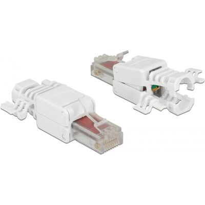DeLOCK Johtoliitin Malli 86416 - RJ-45, Valkoinen - Verkkotarvike DeLOCK Johtoliitin Malli 86416 - RJ-45, Valkoinen - Verkkotarvike