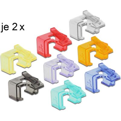 DeLOCK Mehrfarben RJ45 Reparaturclip-Set - Netzwerk Reparaturkit DeLOCK Mehrfarben RJ45 Reparaturclip-Set - Netzwerk Reparaturkit