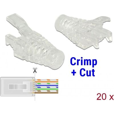 DeLOCK RJ-45 Drahtverbinder - Transparent - 20 Stück DeLOCK RJ-45 Drahtverbinder - Transparent - 20 Stück