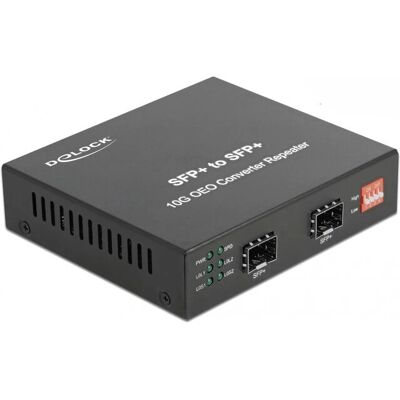 DeLOCK Netzwerkmédia-Konverter - 10G SFP+ - Schwarz DeLOCK Netzwerkmédia-Konverter - 10G SFP+ - Schwarz