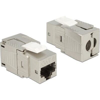 Módulo Keystone DeLOCK 86488 Zinc - Blindado Cat.8 - RJ45 Módulo Keystone DeLOCK 86488 Zinc - Blindado Cat.8 - RJ45
