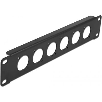 Patch panel Delock 86501 - Montaggio in rack - 6 porte - Nero Patch panel Delock 86501 - Montaggio in rack - 6 porte - Nero