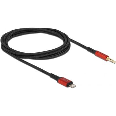 DeLOCK 86587 Lightning Audio-Kabel - 1,5m - Schwarz & Rot - Für Apple Geräte DeLOCK 86587 Lightning Audio-Kabel - 1,5m - Schwarz & Rot - Für Apple Geräte
