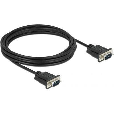DeLock 86618 Seriell Kabel - Schwarz - 4m - RS-232 DeLock 86618 Seriell Kabel - Schwarz - 4m - RS-232