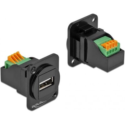 DeLOCK 86734 Keystone Modul - USB 2.0 Type-A - D-Anschluss DeLOCK 86734 Keystone Modul - USB 2.0 Type-A - D-Anschluss