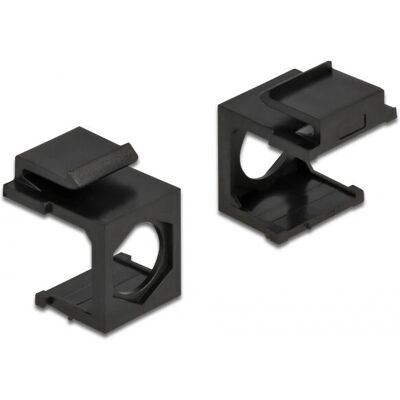 DeLOCK 86739 - Plaque murale / Couverture de commutateur - Noir DeLOCK 86739 - Plaque murale / Couverture de commutateur - Noir