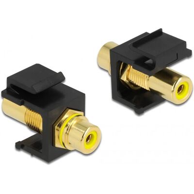 DeLock Keystone-Modul Cinch-Buchse auf Cinch-Buchse Elektronikmodul DeLock Keystone-Modul Cinch-Buchse auf Cinch-Buchse Elektronikmodul