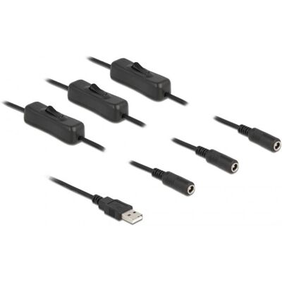 DeLock 86798 Stromkabel - USB A zu DC 5,5 x 2,1 mm - 1m DeLock 86798 Stromkabel - USB A zu DC 5,5 x 2,1 mm - 1m